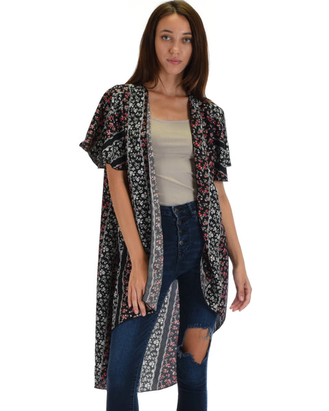 Feel The Breeze Floral Printed Kimono Cardigan