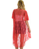 Lyss Loo Women's Simple Pleasure Coral Lace Kimono Cardigan - Lyss Loo