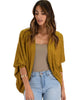 Comin' Up Cozy Mustard Long Sleeve Cocoon Cardigan - Main Image