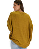 Comin' Up Cozy Mustard Long Sleeve Cocoon Cardigan - Back Image