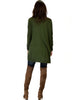 City Sleek Long-Line Olive Cardigan - Back Image