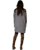 City Sleek Long-Line Taupe Cardigan - Back Image