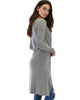 Juniors Graceful Ways Long Grey Cardigan - Lyss Loo