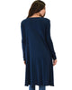 Juniors Graceful Ways Long Navy Cardigan - Lyss Loo