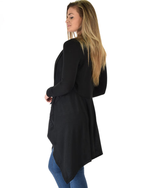 Good Natured Cozy Black Sweater Cardigan