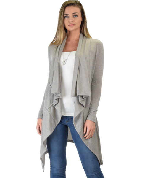 Good Natured Cozy Grey Sweater Cardigan