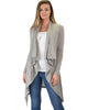 Good Natured Cozy Grey Sweater Cardigan - Main Image