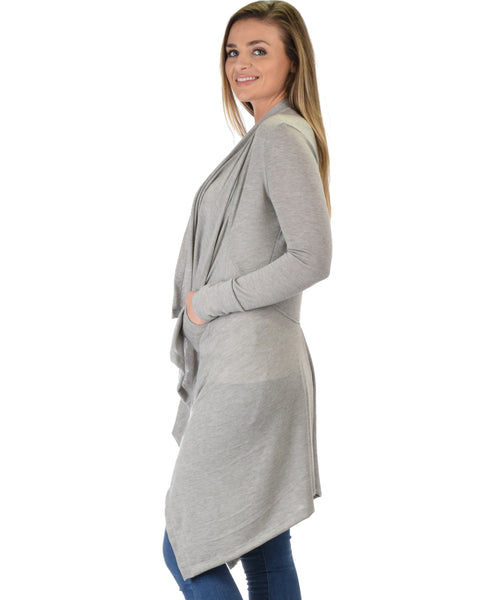 Good Natured Cozy Grey Sweater Cardigan