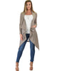 Good Natured Cozy Taupe Sweater Cardigan - Full Image