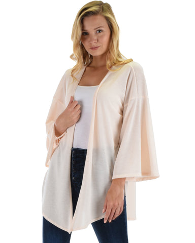 Lyss Loo Graceful Ways Natural Kimono Style Cardigan Top