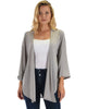 Lyss Loo Graceful Ways Grey Kimono Style Cardigan Top - Lyss Loo