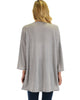 Lyss Loo Graceful Ways Grey Kimono Style Cardigan Top - Lyss Loo