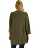 Lyss Loo Graceful Ways Olive Kimono Style Cardigan Top - Lyss Loo