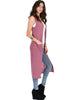 Cover Me Up Long-line Marsala Cardigan Vest With Pockets - Side Image