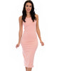 Hourglass Bodycon Pink Midi Dress - Lyss Loo