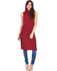 Made My Day Drawstring Burgundy Hoodie Tunic Top - Lyss Loo