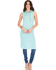 Made My Day Drawstring Aqua Hoodie Tunic Top - Lyss Loo