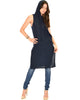 Made My Day Drawstring Navy Hoodie Tunic Top - Lyss Loo