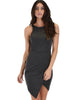 Rock & Ready Charcoal Bodycon Dress - Main Image