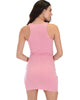 Rock & Ready Pink Bodycon Dress - Back Image