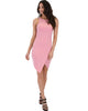 Rock & Ready Pink Bodycon Dress - Full Image