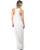 Racerback Ivory Maxi Dress - Side Image