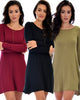 3 Pack Shift & Shout Long Sleeve Tunic Dress - Lyss Loo