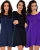 3 Pack Shift & Shout Long Sleeve Tunic Dress - Lyss Loo