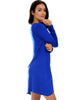 Shift & Shout Long Sleeve Royal Tunic Dress - Side Image