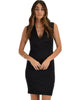 Cocktail Hour V-Neck Black Bodycon Dress - Main Image