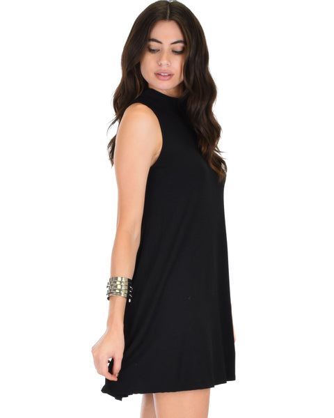 Olivia Tank Black Shift Dress