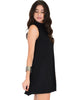 Olivia Tank Black Shift Dress - Side Image