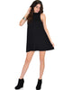 Olivia Tank Black Shift Dress - Full Image