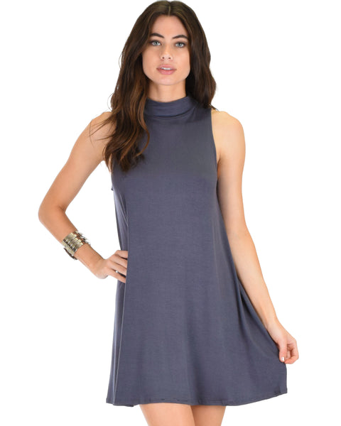 Olivia Tank Charcoal Shift Dress