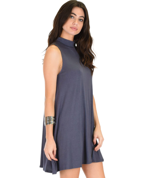 Olivia Tank Charcoal Shift Dress