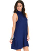 Olivia Tank Navy Shift Dress - Side Image