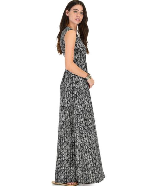 Sweetest Kiss Sleeveless Tribal Maxi Dress