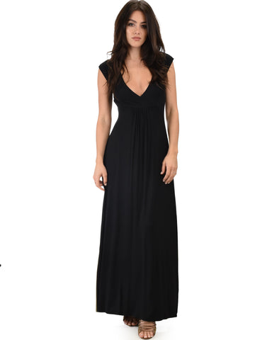 Sweetest Kiss Sleeveless Black Maxi Dress