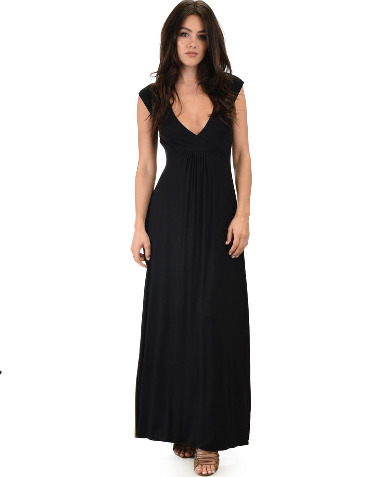 Lyss Loo Sweetest Kiss Sleeveless Black Maxi Dress Lyss Loo Sweetest Kiss Sleeveless Black Maxi Dress