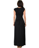 Sweetest Kiss Sleeveless Black Maxi Dress - Back Image