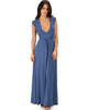 Sweetest Kiss Sleeveless Blue Maxi Dress - Main Image