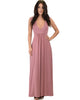 Sweetest Kiss Sleeveless Mauve Maxi Dress - Full Image