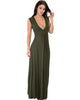 Sweetest Kiss Sleeveless Olive Maxi Dress - Full Image