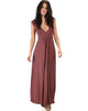 Sweetest Kiss Sleeveless Marsala Maxi Dress - Main Image