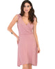 Little Lover Ruched Mauve Skater Dress - Main Image