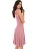 Little Lover Ruched Mauve Skater Dress - Side Image