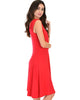 Little Lover Ruched Red Skater Dress - Side Image