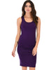 Timeless Hourglass Ruched Purple Bodycon Dress - Main Image