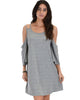 Sassy Sun Kissed Strappy Grey Shift Dress - Lyss Loo