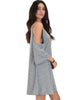 Sassy Sun Kissed Strappy Grey Shift Dress - Lyss Loo